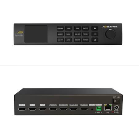 AVMATRIX KM32-4K - 4K HDMI Real-time Chroma Key Master_Urządzenie z przodu i z tyłu_3